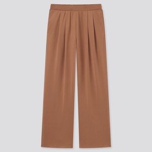 UNIQLO Satin Jersey Wide Leg Pants